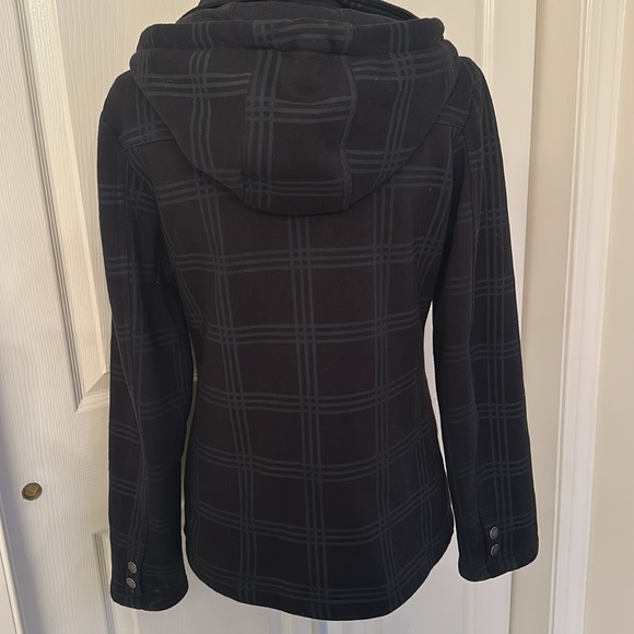 Check Navy Pea Coat - Picture 6 of 6